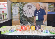 Nichols Farms Bill Olmstead had lovely samples of pistachios from California for visitors at the show.
